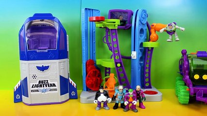 Imaginext Robin Mechanical Suit Batman & Batcyle Defeat Joker save Buzz Lightyear Just4fun290