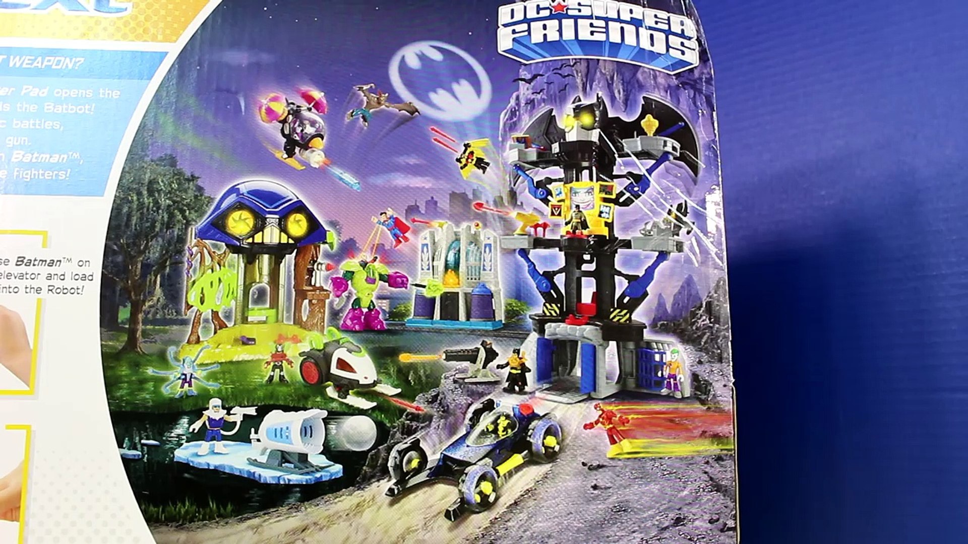 Imaginext Robo Batcave Playset With Batman Batbot Superman And Green