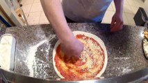 Making a cheesy cheese pizza - Go Pro pizza making at Oak Fire Pizza