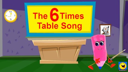 Multiplication  6 Times Table Twice  Kids Songs With Lyrics