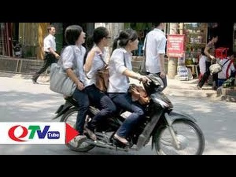 Đầu năm học, học sinh quên luật giao thông | QTV