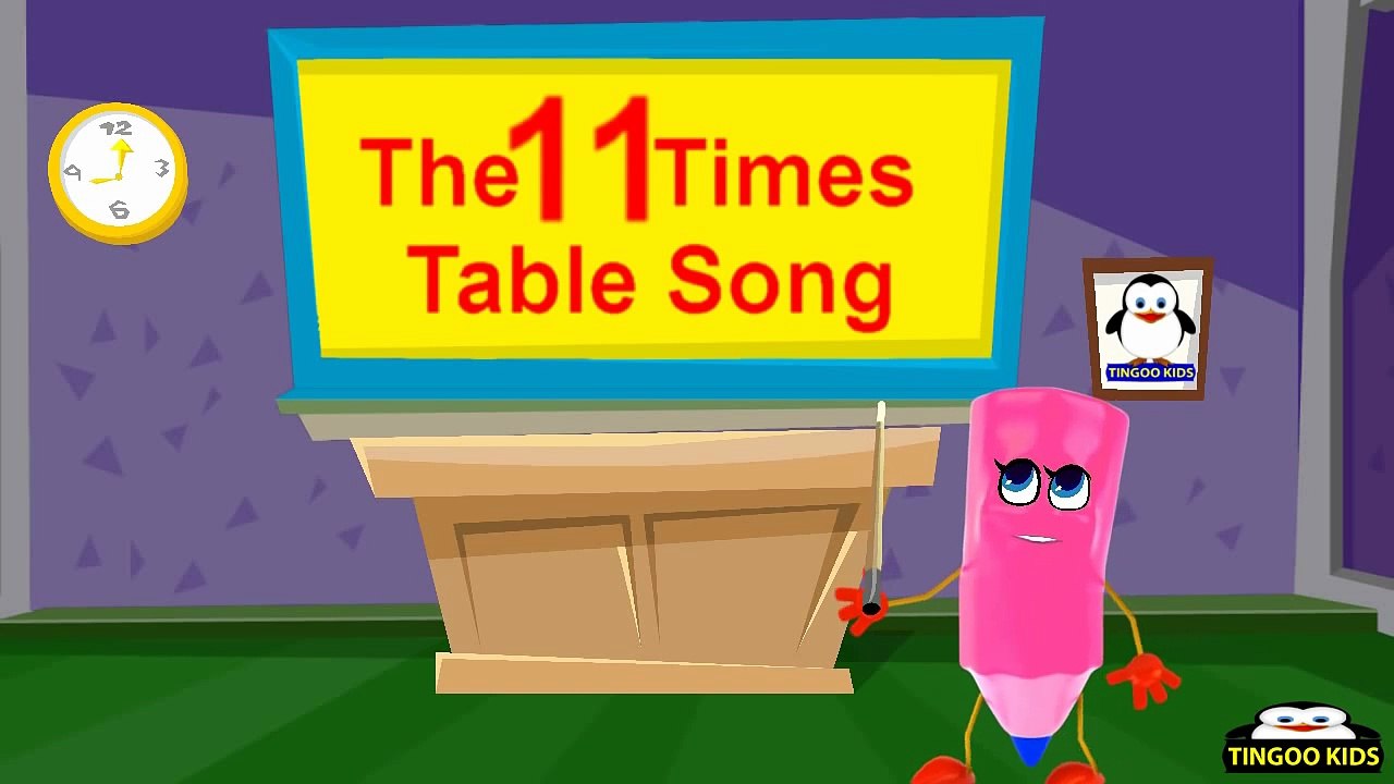 11 Times Table  kids songs & nursery rhymes in English with lyrics