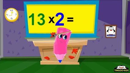 13 Times Table  kids songs & nursery rhymes in English with lyrics