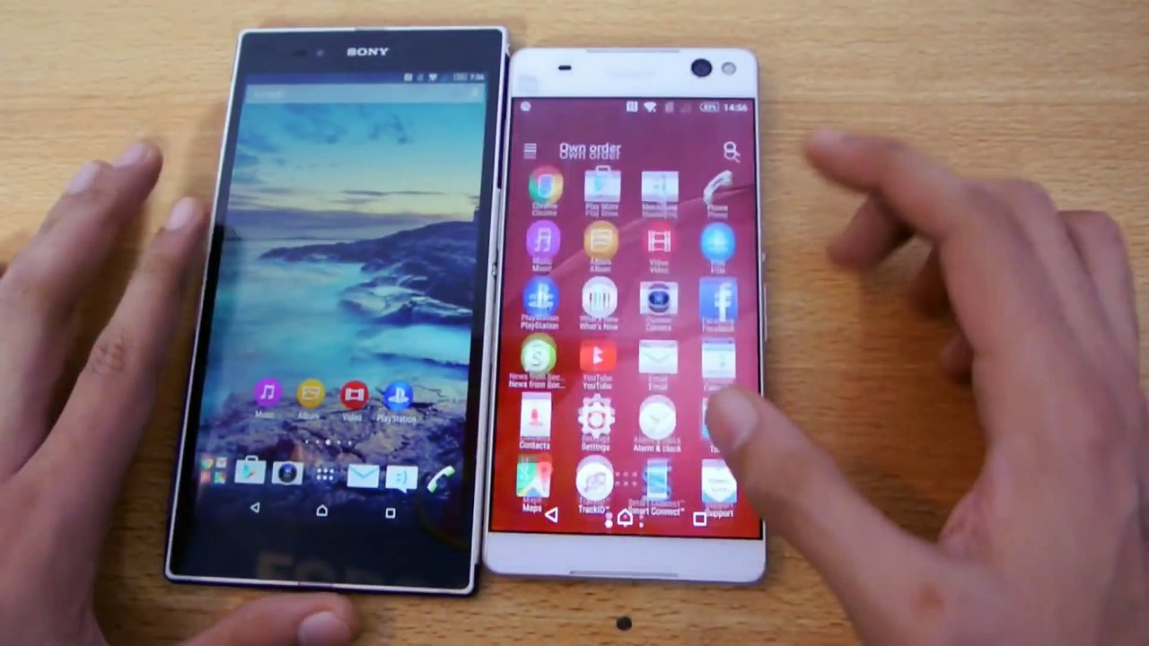 Sony Xperia C5 Ultra vs Z Ultra - Full Comparison & Speed Test HD