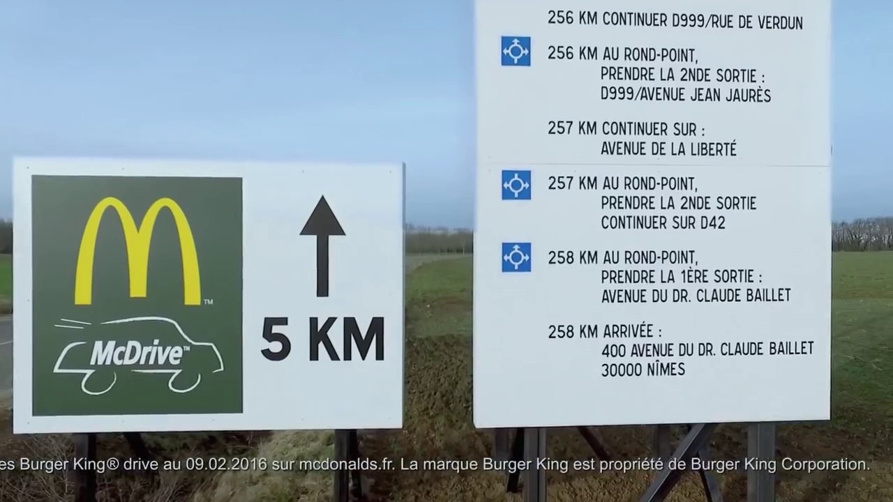 Buzzman pour Burger King - «Burger King dévoile la fin de la pub McDonald's» - mars 2016