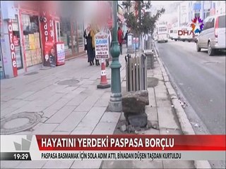 Paspasa basmamak için attığı adım Genç kızın hayatını kurtardı