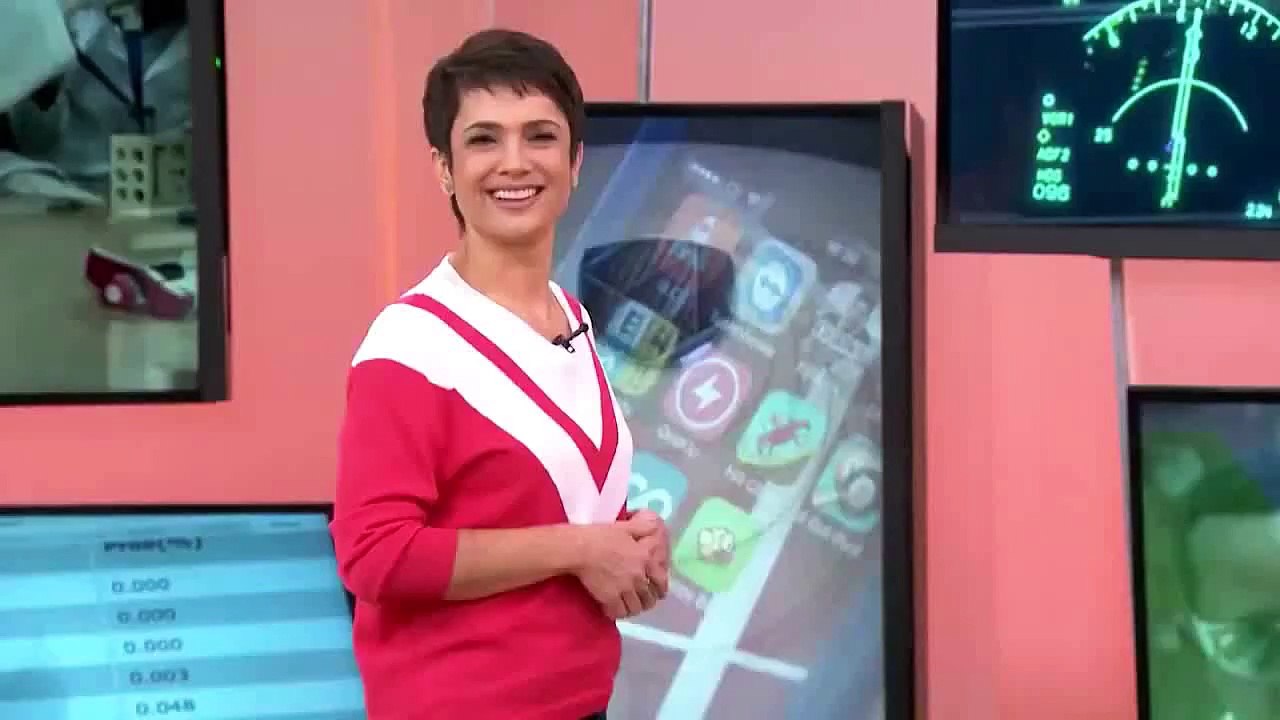 Vídeo Completo - Sandra Annenberg Caindo no Estúdio Ao vivo