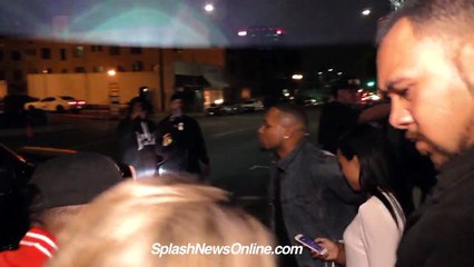 Chris Brown & Karrueche Tran -- Fool Me Thrice ... Leave Club Together