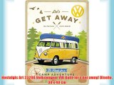 Nostalgic Art 23208 Volkswagen VW Bulli-let's Get away! Diseño 30 x 40 cm