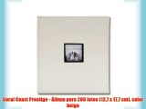 Coral Coast Prestige - Álbum para 200 fotos (127 x 177 cm) color beige