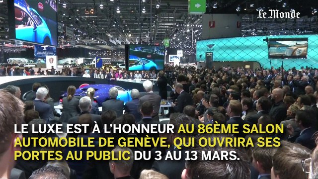 Au salon de l'automobile de Genève, le luxe se porte bien