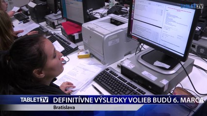 DEFINITÍVNE VÝSLEDKY VOLIEB BUDÚ 6. MARCA