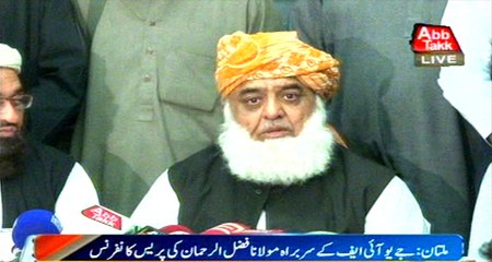 Sanaullah must listen we don’t form Govt but topple it: Fazlur Rehman