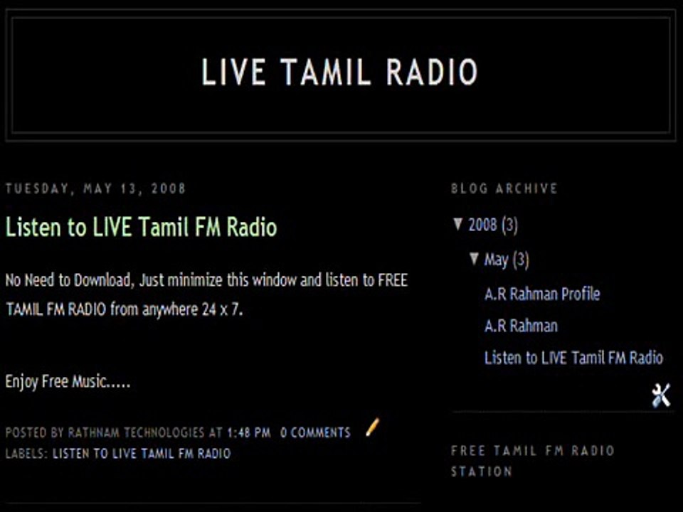 Tamil Music Radio