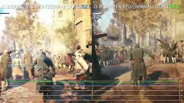 Crysis 3 Core i3 6100 4.4GHz BCLK Overclock Stock vs OC vs i7 6700K