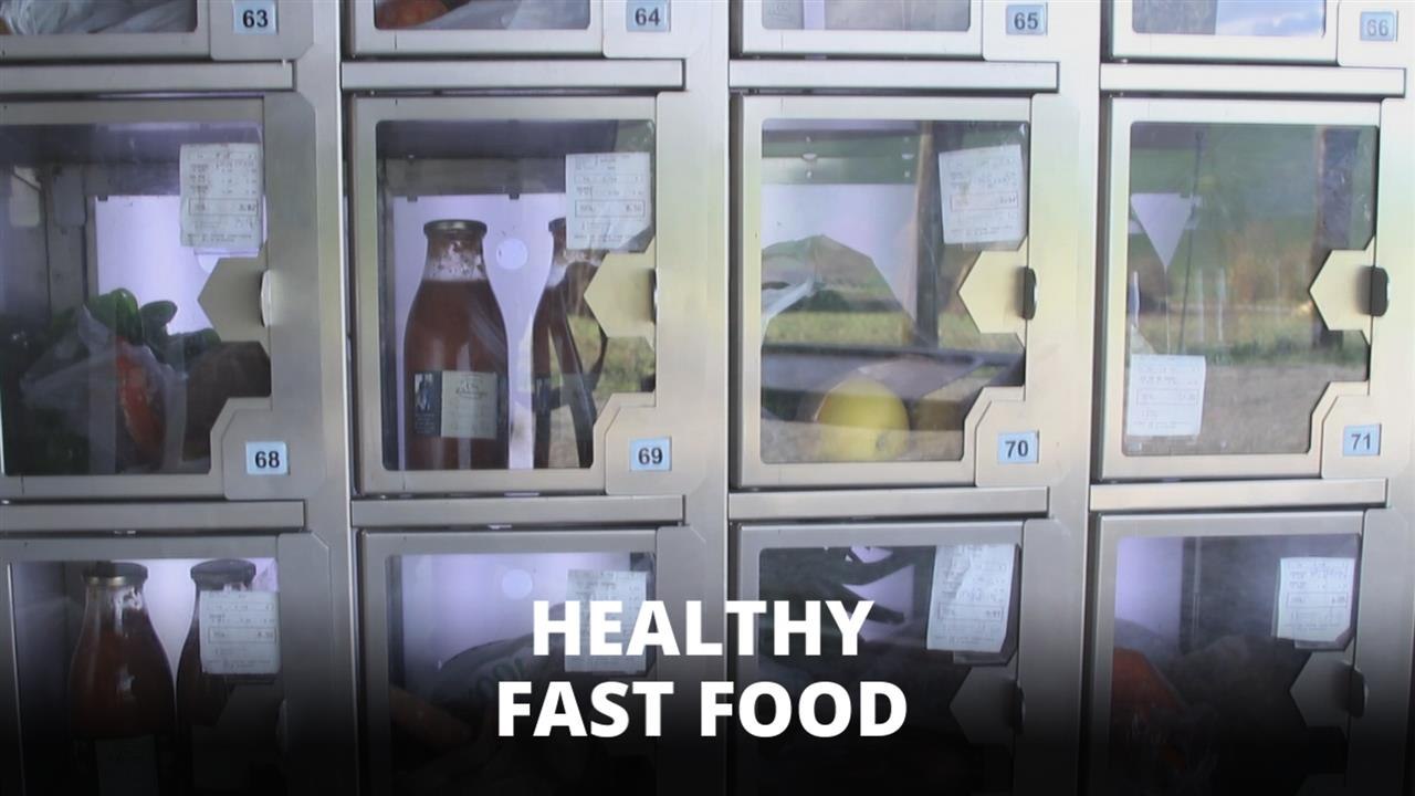 French fast food: Fruit and veg vending machines