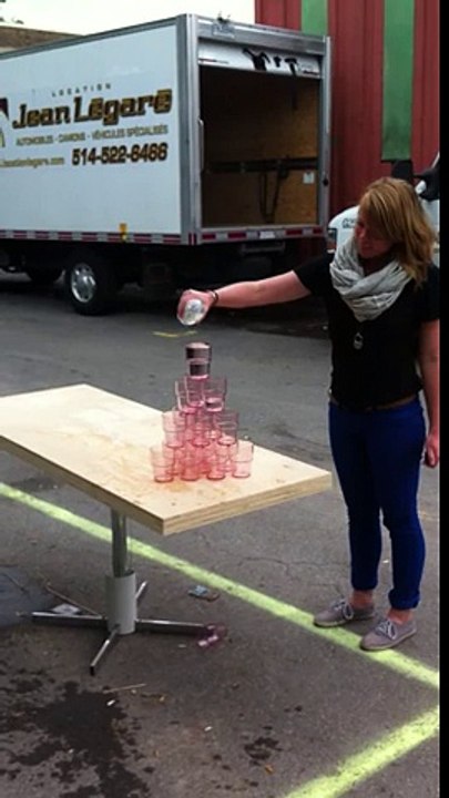 Gags Behind the Scenes - Table Tipping Test