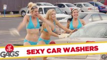 Sexy Car Washers, Nuns and Wet Paint - Throwback Thursday