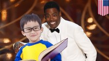 Chris Rock's slant against the yellows takes a downward slope at the Oscars
