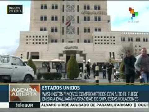 EE.UU. y Rusia verificarán violaciones al cese al fuego en Siria