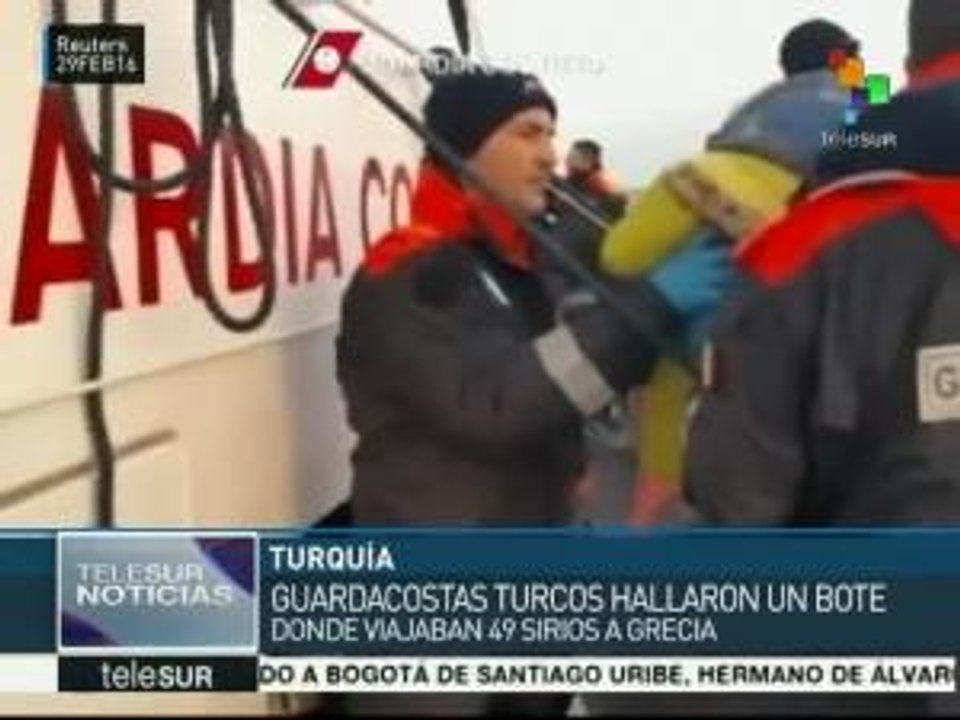 Guardia Costera turca intercepta embarcación con 49 refugiados
