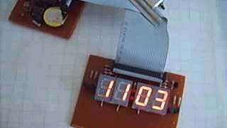 7 segment Display Clock Thermometer