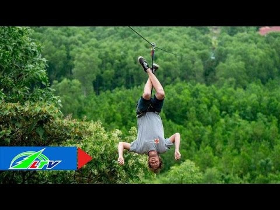 "Thót tim" với trò chơi đu dây mạo hiểm | LTV
