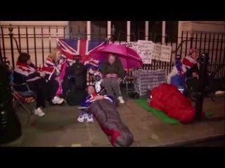 'Royal watchers camp out for George christening'