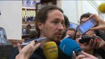 Pablo Iglesias:  el discurso de Sánchez,  