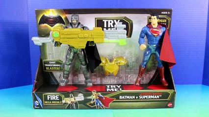Batman Vs. Superman Ultimate Battle With Batmobile & Giant Transforming Blaster