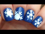 Nail Art Tutorial: Easy Snowflakes (using stencils)