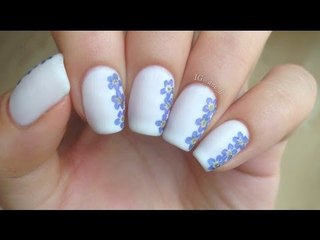 Easy DIY Dried Flower Nail Art
