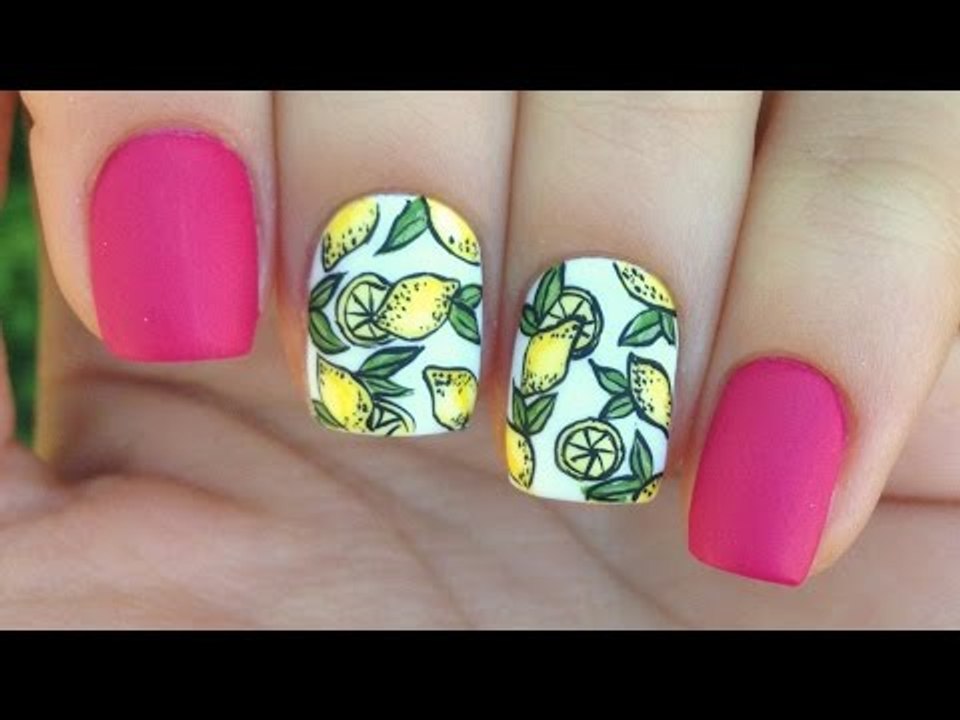 Lemon Nail Art Tutorial