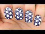 Nail Art Tutorial: Purple Gradient + Geometric 3D Boxes Design