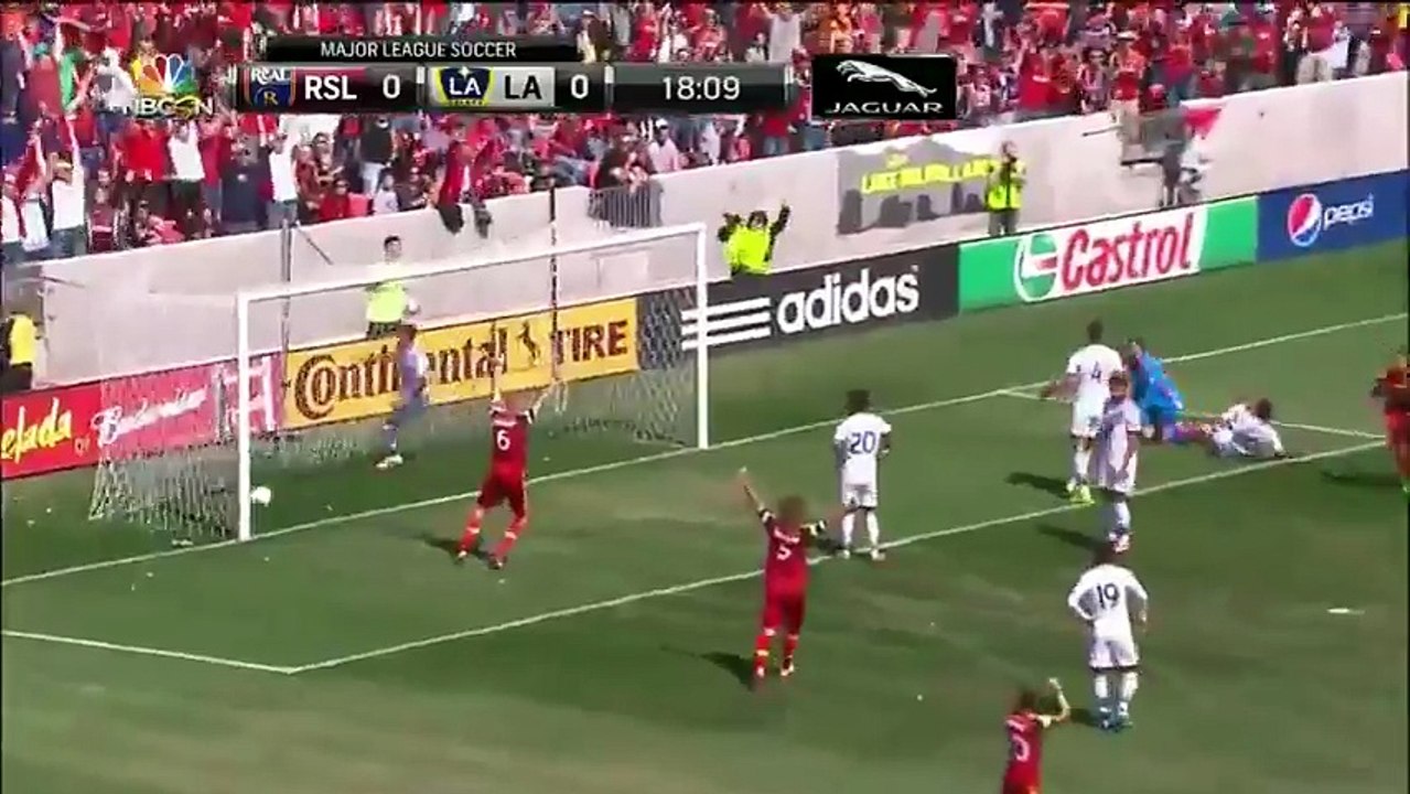 GOAL Saborio smooth finish puts RSL on the board  Real Salt Lake vs LA Galaxy