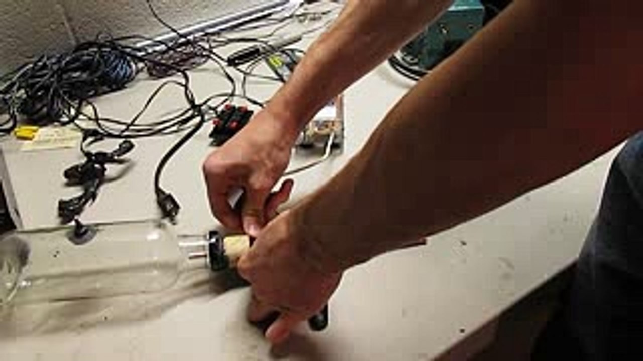 How To Make A Homemade Vacuum Tube- Part 6 - Testing The Tube