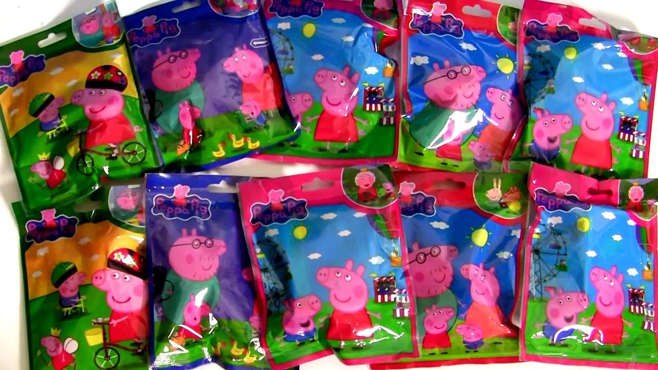 Learn Numbers with Peppa Pig Blind Bags Toy Surprise Unboxing by DisneyCollector - Nickelodeon Toys