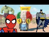 ♫ Nursery Rhymes song - #Spiderman #Batman #Hulk and Disney Cars color dacing singing