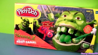 Play Doh Shrek 2 Rotten Root Canal Playset Dentist Dr Drill N Fill Play Dough Comparison t