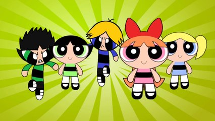 Powerpuff Girls Cartoon Finger Family Nursery Rhyme
