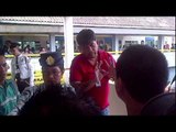Heated argument at LRT Blumentritt Station