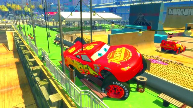 Hukl & Spider man Father Lightning McQueen and little McQueen Disney cars Nursery Rhymes
