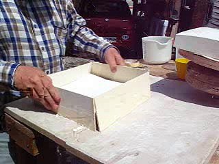 coulage de moule assiette