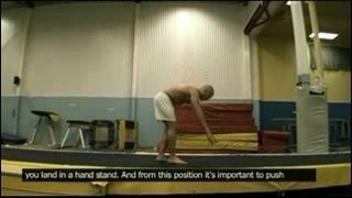 How to do a backhand spring