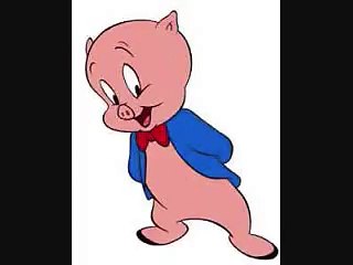 porky pigs blue Christmas