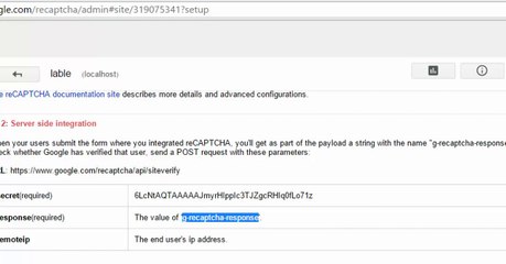 Captcha add Google Recaptcha API in PHP