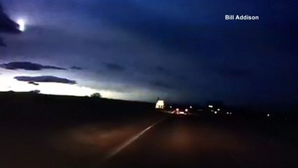 Meteor lights up Scottish skyline