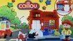 Caillou Fire Station Playset with Caillou the Firefighter Rescues a Kitty Cat from a Tree!