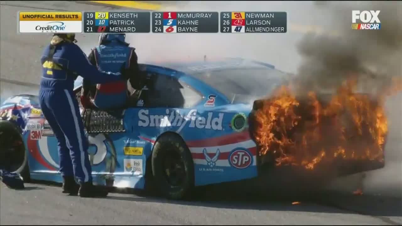 Finish Multi Car Crash 2016 Nascar Sprint Cup Atlanta