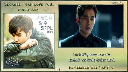 Bobby Kim - Because I Can Love You  k-pop [german Sub]